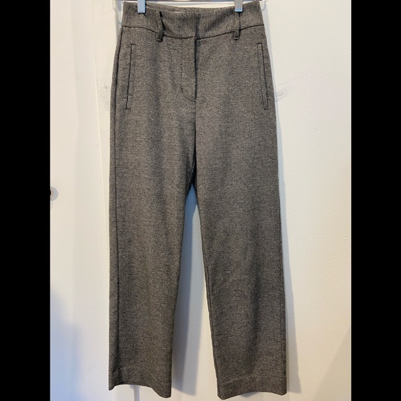 Aritzia Wool Tie-Front Pants in Heathered Grey - Picture 6 of 10